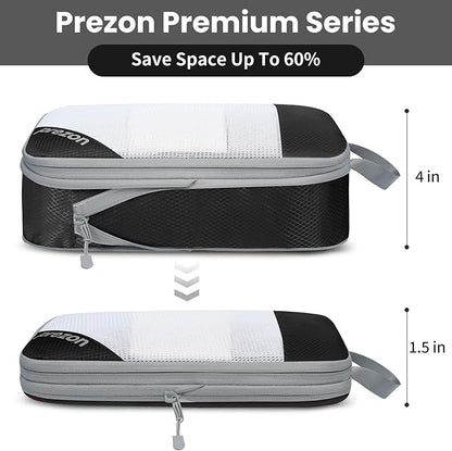 8 Set/6 Set/4 Set Compression Packing Cubes for Travel, Lightweight Vacation Travel Essentials, Travel Accessories for Suitcase Organizer Bags Set, Durable Luggage Organizer