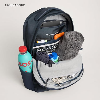 Troubadour Neo Backpack - 22L Lightweight Laptop Backpack - Ergonomic & Water Resistant - Versatile Style for Work and Travel - Basalt