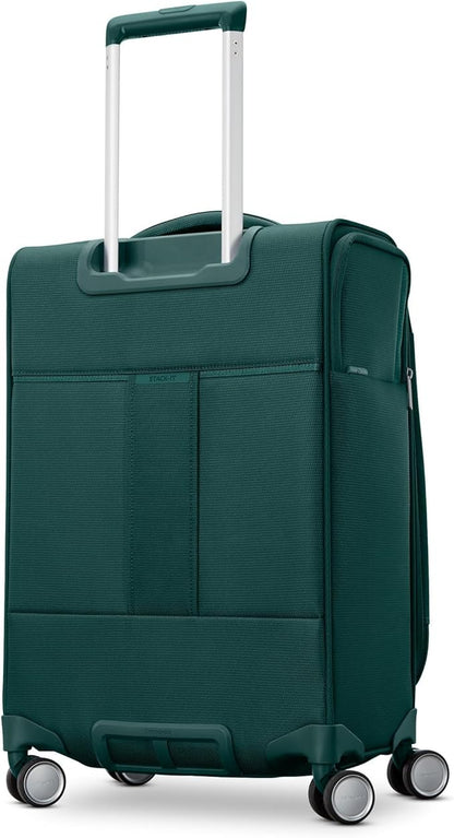 Samsonite UpLIFT Lightweight Softside Carry-On Luggage with Spinner Wheels - Expandable - Airline-Approved, Polyester Soft Suitcase for Ultra Light Travel - Emerald Green