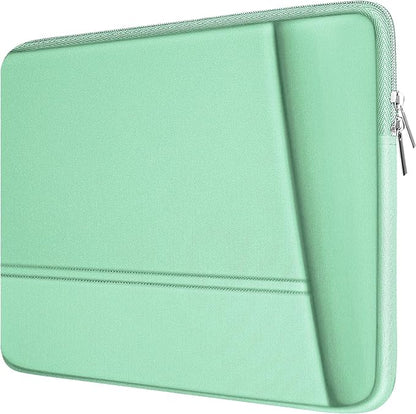 Laptop Sleeve Case 15.6 inch, Sturdy Portable Monitor Computer Laptop Case, Carrying Sleeve Bag 15.6'' with Pockets for MacBook PC Mac HP Lenovo Dell Asus Xbox Switch, Light Blue