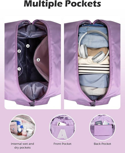 Gifts for Friends Female Mom, Initial Travel Duffel Bag, Gym Bag, Duffel Bag,Personalized Weekender Bag，Friend Wedding Girlfriend Birthday Gifts for Women Gifts for Teen Girls (Letter Y)