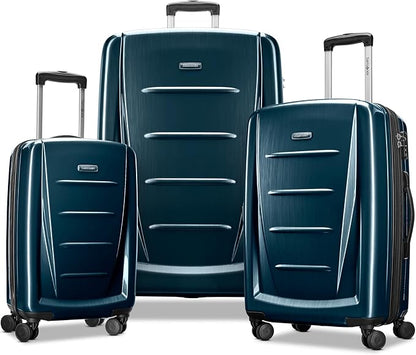 Samsonite Winfield 2 Hardside Expandable Luggage with Spinner Wheels, Teal, 3-Piece Set (20/24/28)