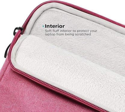 NIDOO 15" 16" Laptop Sleeve Case Notebook Protective for 15" MacBook Pro / 16" MacBook Pro M2 M1 / 15" Surface Laptop 3/16" ThinkPad Z16 / Yoga 7i / 15.6 Dell XPS 15 / HP EliteBook 655 G9, Red