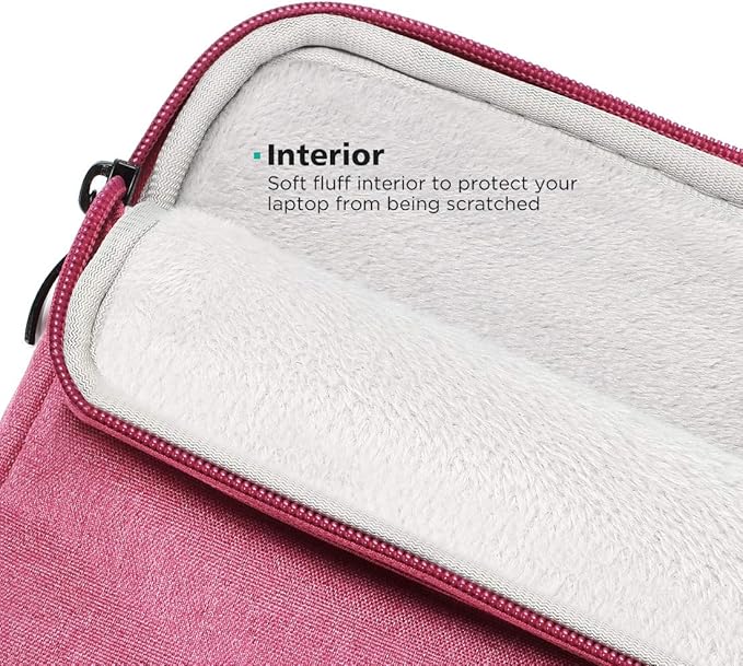 NIDOO 13-14 inch Laptop Sleeve Case Protective Computer Cover for 14" MacBook Pro M2 M1 / 14.4" Surface Laptop Studio / 13.5" Surface Book 3 / ThinkPad X1 Carbon / P14s T14 E14 / HP, Red