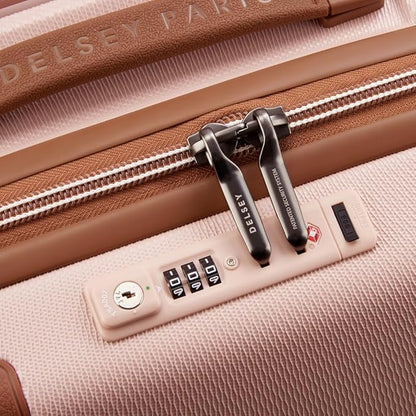 DELSEY PARIS Chatelet Air 2.0 Hardside Luggage with Spinner Wheels, Blush Pink, Carry on 20 Inch