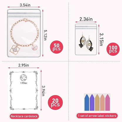 Large Transparent Jewelry Storage Book with 300 Pockets and 150 Jewelry Pouches,Travel Jewelry Organizer and Storage,Jewelry Binder Organizer for Earring,Bracelet,Necklace