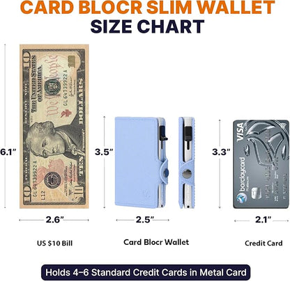 Conceal Plus Small RFID Wallet for Women, Slim Compact RFID Blocking Credit Card Holder Womens Wallet, Smart Pop Up Minimalist Card Case, Holds 4-6 Standard Cards Plus Cash & ID, Compact Travel Wallet