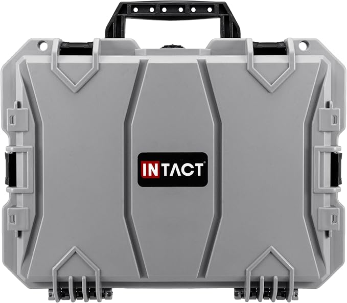 Eylar 18" Intact Series Hard Camera Case, Lightweight and Durable Stacker Design with Foam (Gray)