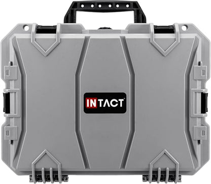 Eylar 18" Intact Series Hard Camera Case, Lightweight and Durable Stacker Design with Foam (Gray)
