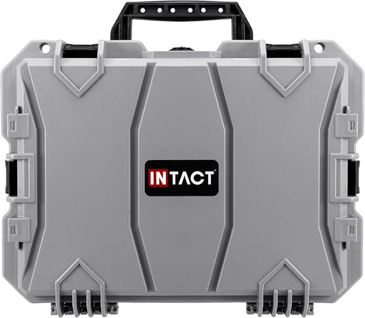 Eylar 18" Intact Series Hard Camera Case, Lightweight and Durable Stacker Design with Foam (Gray)