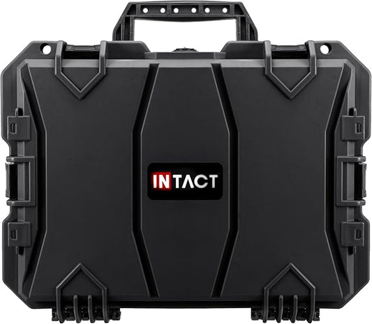 Eylar 18" Intact Series Hard Camera Case, Lightweight and Durable Stacker Design with Foam (Black)