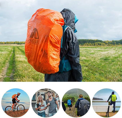 Unigear Backpack Rain Cover Waterproof Rating 5000mm Ultraportable and Durable with 2 Anti-Slip Buckle Strap, Integrated Carry Pouch Design (Gray, X-Large)