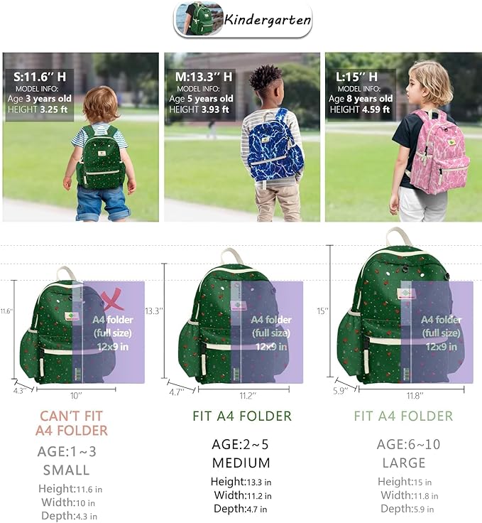 Toddler Backpack for Boys Girls 2-5: Preschool Backpack for Girls - Cute Kids Backpack for Girls