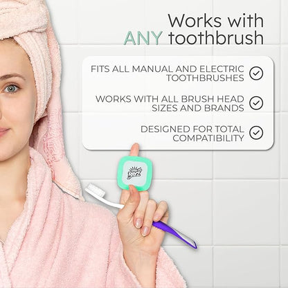 Rayz UV-C Toothbrush Sanitizer | Portable & Rechargeable | 99.9% Sanitization in 3 Minutes | Wall Mountable, Travel-Friendly & TSA-Approved (Mint)