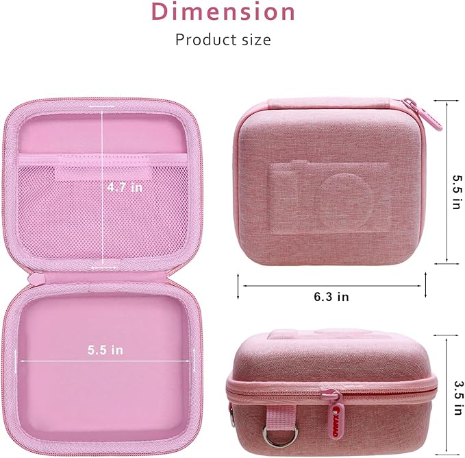 XANAD Hard Case for Sony a6400/a6700/a6100/a6000/ZV-E10/ZVE10 II/RX100 VII or Fujifilm X100VI / X100V Digital Camera (Pink)