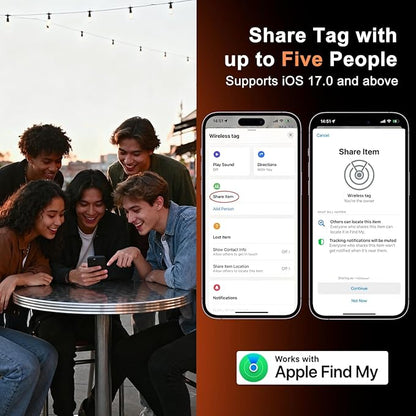 Air Tracker Tags, Bluetooth Tracker for Apple Find My, Keys Finder Tracking Tags Item Locator with Sounds Smart Tag Keys Item Finders Smart Tag for Keys, Kids, Pets, Bags, Luggage,Suitcases (1 Pack)