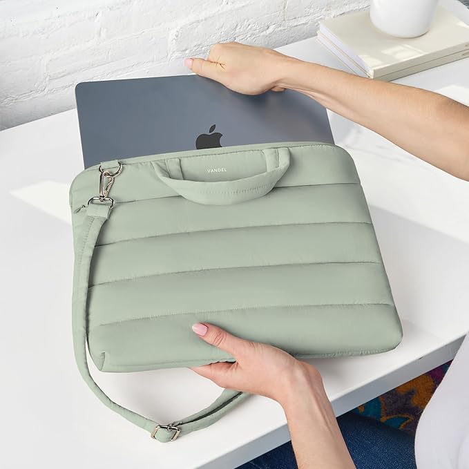 Vandel 13-14 inch Laptop Carrying Case Sleeve with Strap, Shoulder Bag with Handle, 14 in Laptop Computer Bag for Women, MacBook Air 13 Inch Carrying Case, MacBook Pro 14 in HP Messenger Carrier
