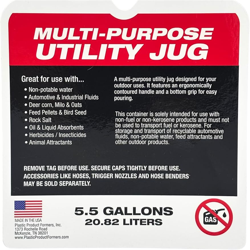 VP Racing Utility Container 5.5 Gallon - 2 Pack with 2 Deluxe Hoses and a Get Bent Hose Bender (Camo, 2 Pack)