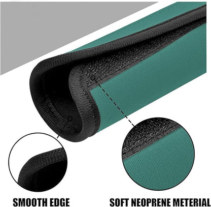 Luggage Handle Wraps, Soft Travel Bag Handle Cover, Padded Handle Grip, Suitcase Tags Identifiers for Travel Accessories, Green, 2pcs