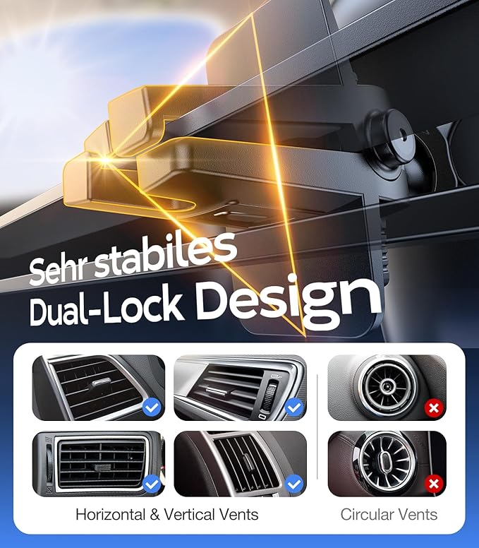 TORRAS 2025【Strongest Suction & Ultra-Durable】 Phone Holders for Your Car,【Patent & Safety Certs】 Car Phone Holder Mount Truck Stand for Dashboard Windshield Vent for iPhone 17 16 15 14 13, Navy Blue
