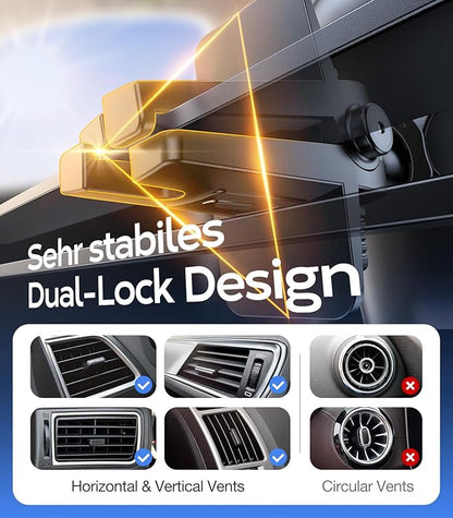 TORRAS 2025【Strongest Suction & Ultra-Durable】 Phone Holders for Your Car,【Patent & Safety Certs】 Car Phone Holder Mount Truck Stand for Dashboard Windshield Vent for iPhone 17 16 15 14 13, Navy Blue