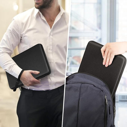 FINPAC Hard Laptop Sleeve Case for 11.6-inch Chromebook, Shockproof Computer Carrying Case Compatible with 11.6-inch Samsung Chromebook 4+/4/3/2, Acer/HP/Dell/ASUS/Surface Laptop 13", Pro 12", Black