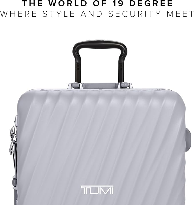 TUMI - 19 Degree Frame 4 Wheel Luggage - Lightweight and Highly Durable, Modern Design, Double-Lock Closure Hard Shell Men's and Women's Suitcase - 26" Short Trip Packing Case, Pearl Grey Texture