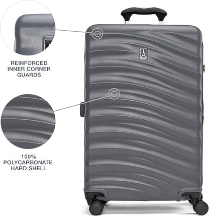 Travelpro Maxlite Air V2 Hardside Expandable Luggage, 8 Spinner Wheels, Lightweight Hard Shell, TSA lock, Shadow Grey, 2-Piece Set (21/25)
