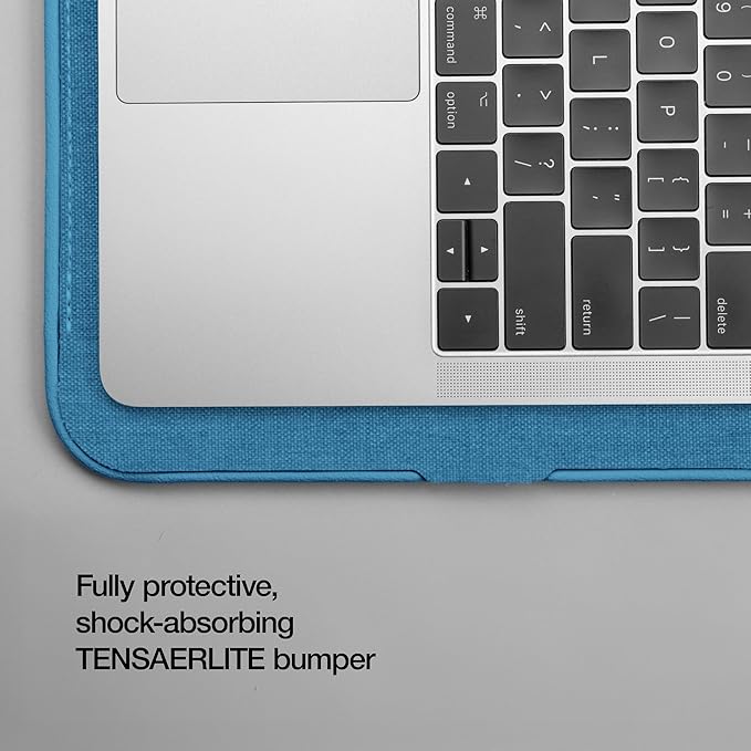 Incase ICON Sleeve with Woolenex - MacBook Air 13 inch M1, 2020, 2019, 2018 & MacBook Pro 13 inch 2019, 2018, 2017, 2016 Case - Fitted MacBook Case, Laptop Sleeve, Hard Cover, Durable (Boutique Blue)