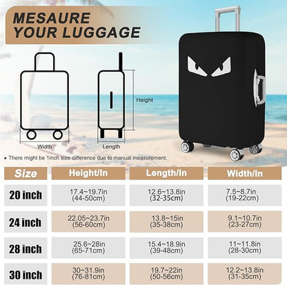 Luggage Covers For Suitcase Tsa Approved, Washable suitcase Cover Elastic Luggage Protector Scratch Resistant Suitcase Cover For 18-20 Inch Wheeled Luggage(Eye-20 inch)