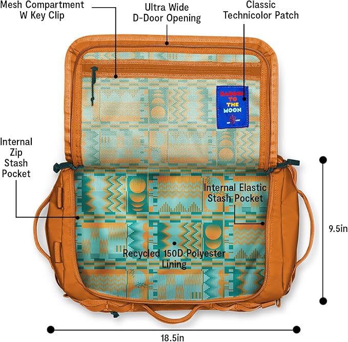 Baboon to the Moon Go-Bag Mini 32L – Detachable Straps, Small Duffle Bag for Travel, Gym Bag for Women, Mens Travel Bag, Duffel Bags for Traveling, Travel Duffel Bags for Women (Caramel)