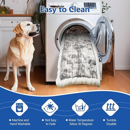 Thickened Dog Bed for Car Back Seat, Upgraded Bottom Non-Slip，Fits Hard Bottom car seat Cover for Dogs, Premium Mixed Color ，Dog Car Seat Cover