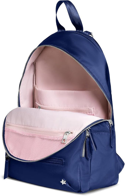 JuJuBe New Everyday Diaper Bag Backpack with Portable Changing Pad, Stroller Straps, Large Travel Backpack for Boy or Girl, Carrying Baby Bottles, Wipes, Diapers, Pacifiers, Navy