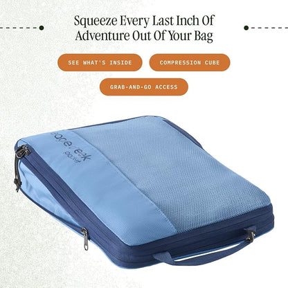 Eagle Creek Pack-It Isolate Compression Cube - Lightweight Compression Cube for Optimizing Luggage Space - Easy-Grab Zipper - Convenient Top Handle - Recycled Materials - Small