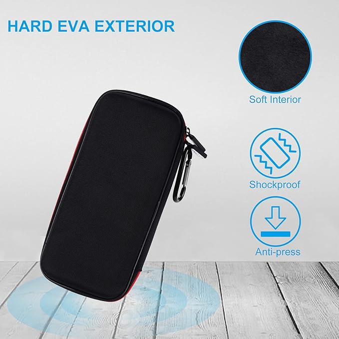 Power Bank Hard Travel Case Medium Compatible RAV Power 26800/20100/20000mAh, Anker Power Core 26800mAh/ PowerCore +26800mAh, INIU 10000mAh and Miady 10000/15000mAh (Medium Black)
