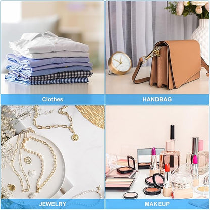 PATIKIL Shoe Dust Bag, 16 Pack Duster Flannel Shoes Pouch with Drawstring Washable Breathable Travel Shoe Bags for Home Luggage Storage, 12x17" Deep Blue