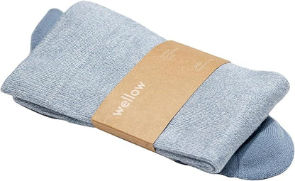 Wellow Premium Socks (Compression Socks - Regular) for Men & Women, Made with Viscose from Bamboo, Knee High, 18-25 mmHg