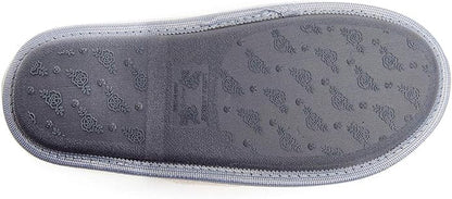 Laura Ashley Ladies Embroidered Soft Terry Scuff Slipper