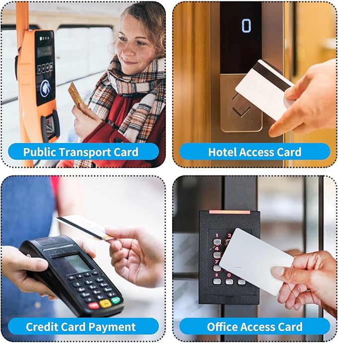 Owfeel RFID Blocking Secure Credit Card Sleeves Pack Of 15 Contactless Card Protection Holders Credit Card ID Anti Theft WaterProof Protector- Silver