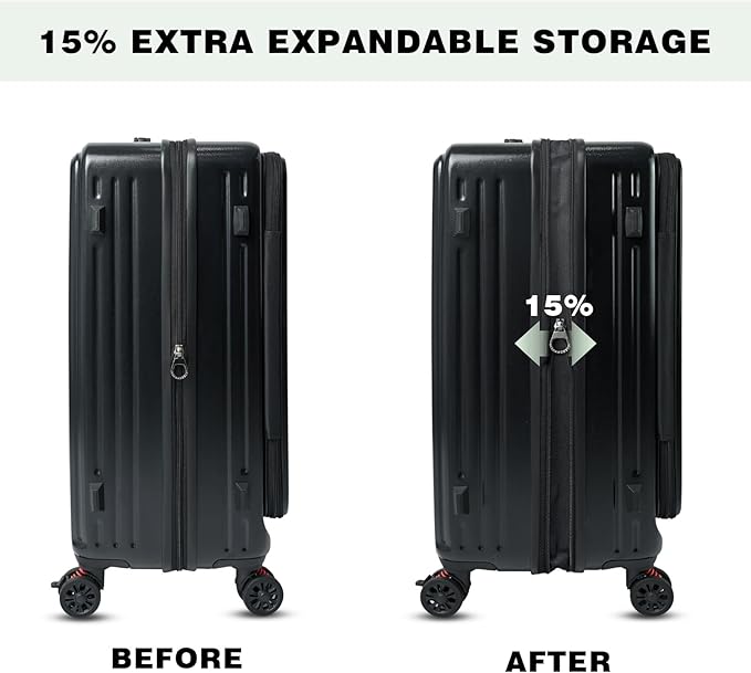 Checked Luggage with Spinner wheels, 28 inch luggage with spinner wheels, large suitcases with wheels, Hard Shell Top-open Design Expandable Large Luggage