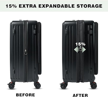 Checked Luggage with Spinner wheels, 28 inch luggage with spinner wheels, large suitcases with wheels, Hard Shell Top-open Design Expandable Large Luggage