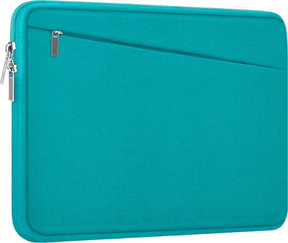 Laptop Sleeve Bag 15.6 inch, Durable Computer Carrying Bag Protective Case Briefcase Handbag with Front Pocket, Slim Laptop Case Cover for 15.6 Inch HP, Dell, Lenovo, Asus, Notebook, Light Blue