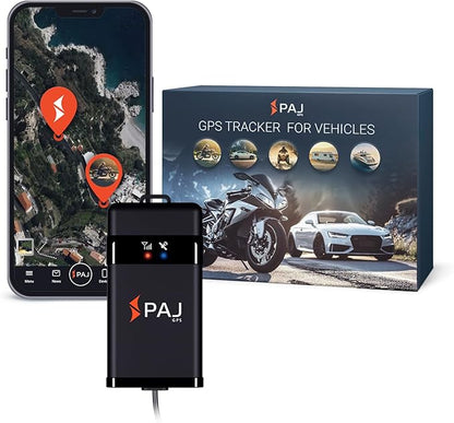 PAJ GPS Vehicle Finder 4G 2.0 - Real-Time GPS Tracker Device for Car, Motorcycles, Trucks, Bike - Direct Connection to Vehicle Battery (9-75V) - Tracking Devices with Alerts - Subscription Required