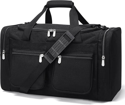 Duffle Bag for Weekender Travel - 20 inch Sport Duffel Bag for Gym Traveling (Black)