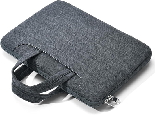 Slim Business Laptop Sleeve, Lightweight Protective Case with Handle & Pockets for 14/15.6" Laptops