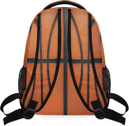 Art Basketball Skin Backpack for Women Men Kids 16 Inch Laptop Backpack Lightweight Travel Backpack Purse Casual Daypack School Backpacks for Girls Boys