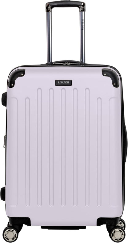 Kenneth Cole REACTION Renegade Luggage Expandable 8-Wheel Spinner Lightweight Hardside Suitcase, Orchid Ice, 24-Inch Checked