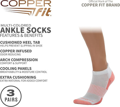 Copper Fit Ankle Length Sport Socks