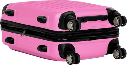 Kenneth Cole REACTION Renegade Luggage Expandable 8-Wheel Spinner Lightweight Hardside Suitcase, Watermelon, 20-Inch Carry On