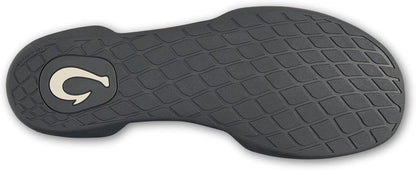 OLUKAI Hanohano Men's Slipper, Weather Resistant Waxed Canvas, Rubber Grip Soles for Inside & Outside Wear, Durable & Comfortable Slip-On